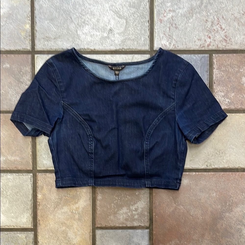 Guess Denim Crop Top